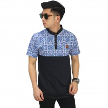Polo Combine With Blue Batik