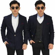 Blazer Formal Pocket List Dark Navy