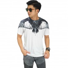 Kaos Printing Monochrome Eagle Wings
