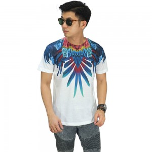 Kaos Printing Rainbow Bird Wings