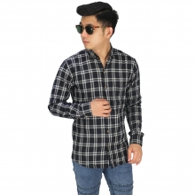 Kemeja Flanel Brodie Tartan Black