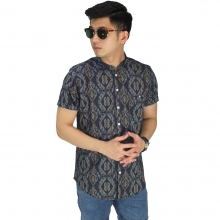 Kemeja Pendek Grandad Batik Songket
