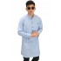Baju Muslim Kurta Gamis Basic Soft Blue