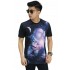 Kaos Printing Galaxy Astronaut