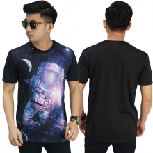 Kaos Printing Galaxy Astronaut