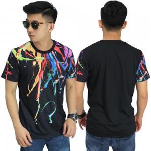 Kaos Printing Paint Dripping