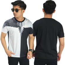 Kaos Printing Wings Black And White