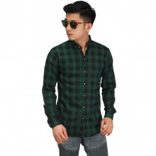 Kemeja Flanel Buffalo Check Green