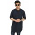 Baju Koko Kurta Gamis 3/4 Dark Navy