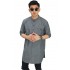 Baju Koko Kurta Gamis 3/4 Dark Grey