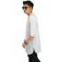 Baju Koko Kurta Gamis 3/4 White