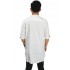 Baju Koko Kurta Gamis 3/4 White