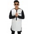 Baju Koko Kurta Gamis White Combination Black