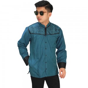 Baju Koko Panjang Combi Motif Tosca