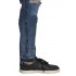 Jeans Knee Ripped Raw Frayed Hem Blue