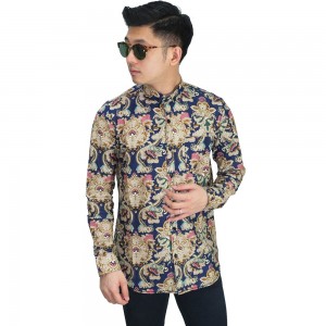 Kemeja Batik Elegant Gold