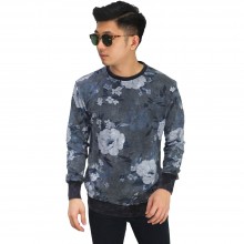 Sweatshirt Floral Vector Dark Grey