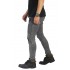 Biker Jeans Thigh And Knee Rips Grey