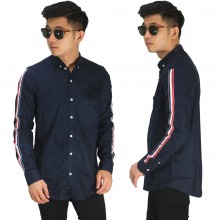 Kemeja Track Strap Navy