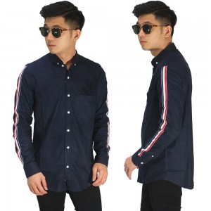 Kemeja Track Strap Navy