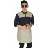 Baju Muslim Kurta Gamis 3/4 Brown And Black