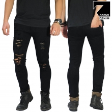 Jeans Skinny Extreme Ripped Black