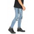 Biker Jeans Extra Ripped Soft Blue