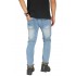 Biker Jeans Extra Ripped Soft Blue