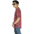 Longline T-Shirt Washed Maroon