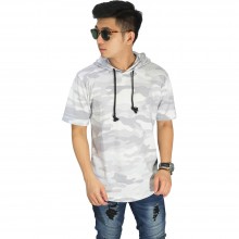 Sweatshirt Hoodie Camouflage Soft Grey