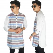 Baju Muslim Kurta Gamis 3/4 Salur