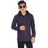 Kemeja Flanel Hoodie Purple