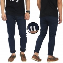 Celana Panjang Chino With Ribbon List Navy