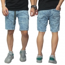 Celana Pendek Jogger Jeans Blue Washed