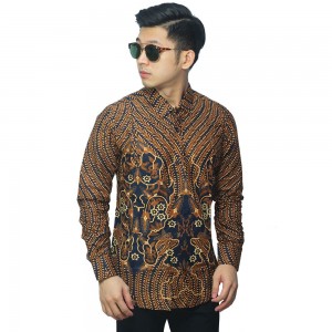 Kemeja Batik Motif Classic Navy