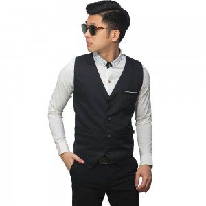 Vest Formal With List Black