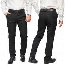 Celana Bahan Formal Panjang Slimfit Hitam