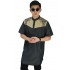 Baju Muslim Kurta Gamis Bordir Abu Tua