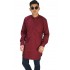 Baju Muslim Kurta Gamis Panjang Polos Maroon