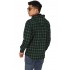 Kemeja Flanel Hoodie Tartan Green