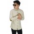 Kemeja Panjang Corduroy Elbow Patch Cream