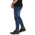 Biker Jeans 3 Ripped Dark Blue
