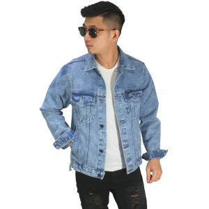 Jaket Denim Trucker Sandwash Light Blue