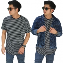 Kaos Thin Stripe Black