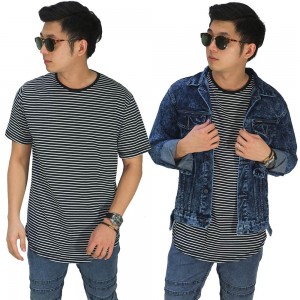 Kaos Thin Stripe Black