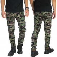 Biker Chino Camouflage Army Light Green