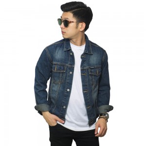 Jaket Denim Trucker Basic Dark Indigo