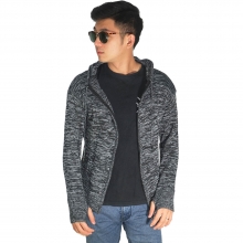 Knit Hoodie Fingerless Tuton Dark Grey