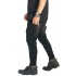 Biker Jeans Cargo Maskulin Abrasion Washed Black