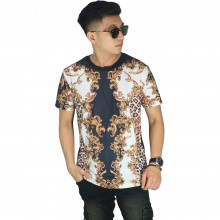 Kaos Printing Versace Damask Gold